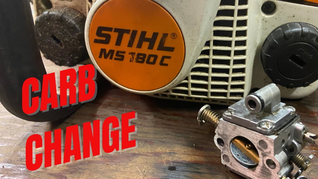 How to change a carburetor on A Stihl ms180c