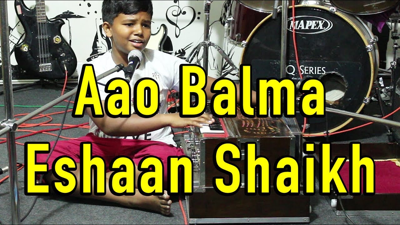 Eshaan Shaikh (12 year old) at Muziclub Sunday Jam - Aao Balma (Cover) - Hindustani Classical