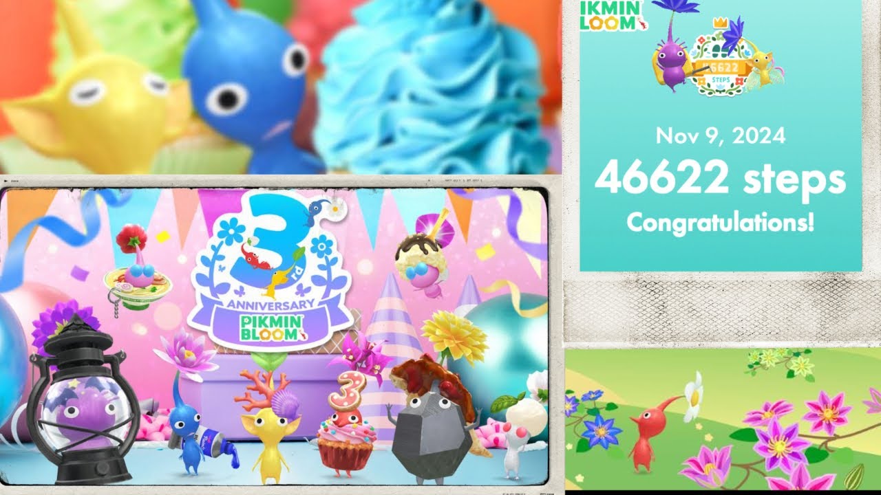 Pikmin Bloom 3rd Anniversary, Community Day And Lifetime Collection Stats