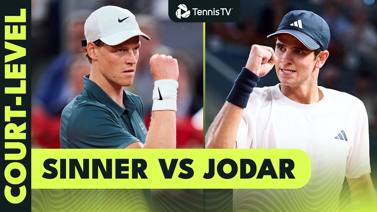 Jannik Sinner vs Rafael Jodar From Court-Level 🤩 | Madrid 2026 Highlights