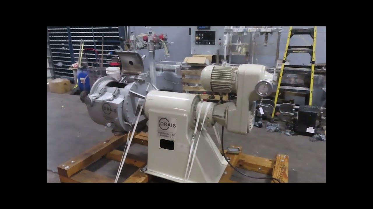 Drais Lab Mixer, Model T50, stainless steel, jacketed, 5 hp.  5257