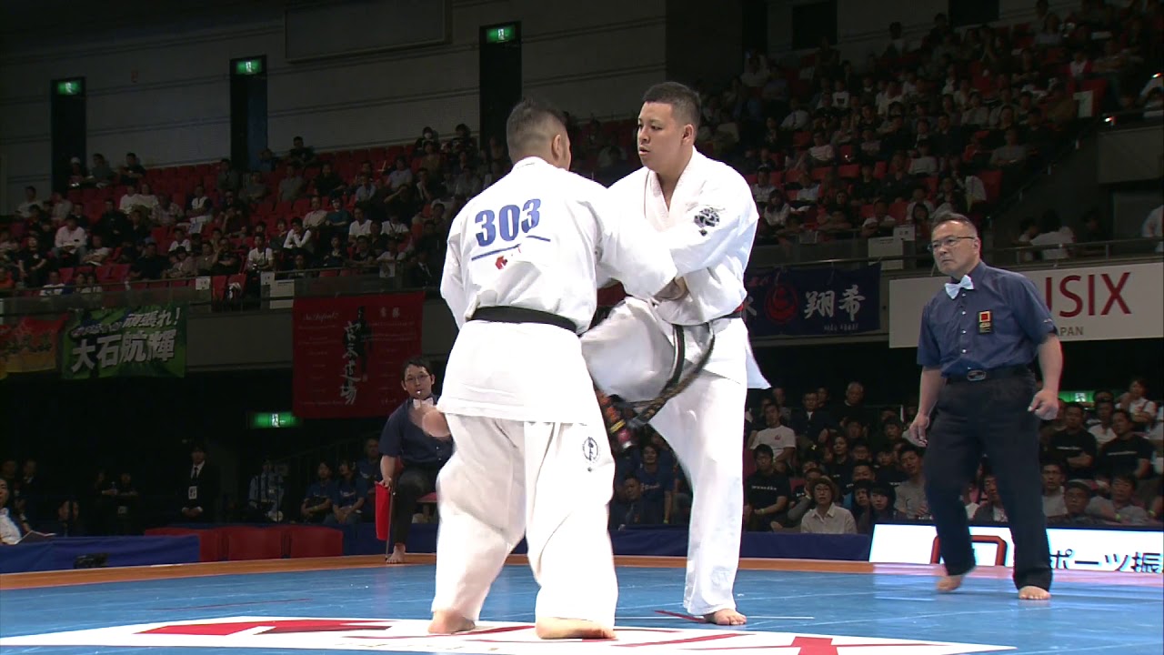 【JFKO】第5回全日本フルコンタクト空手道選手権大会　男子重量級　準決勝2　山口翔大　対　入来建武