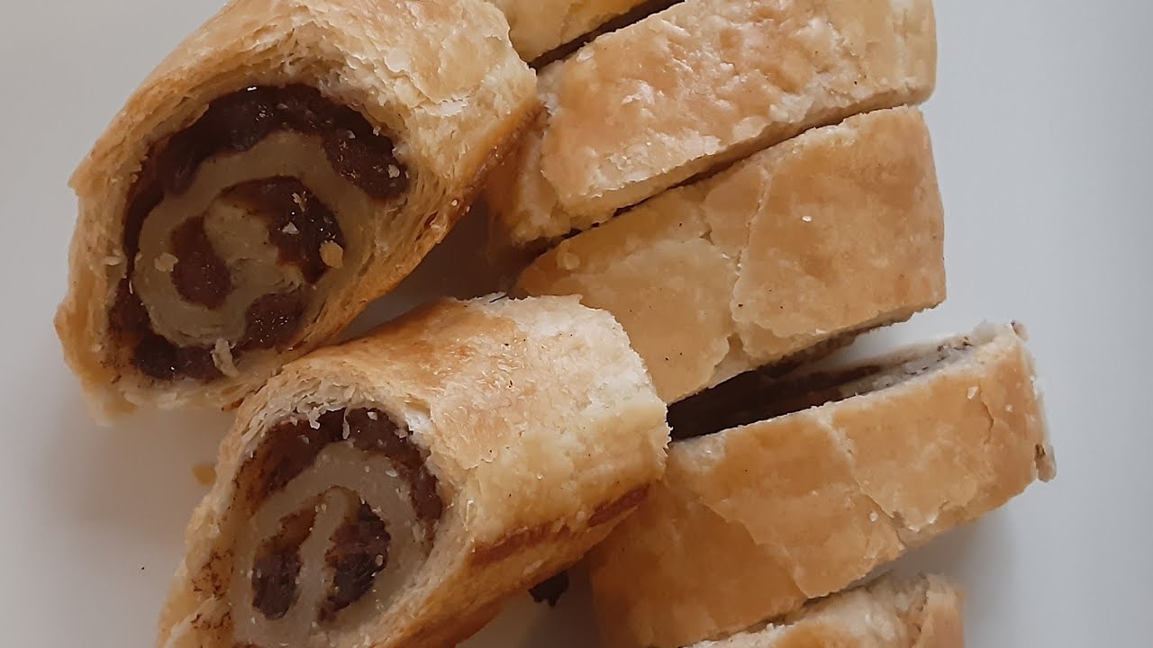St Vincent Raisin Roll/Currants Roll (Flaky)
