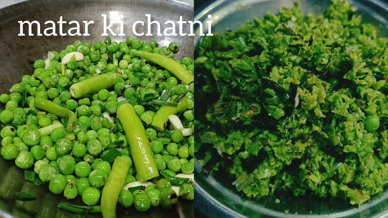 ताजी हरि मटर की चटनीHare matar ki testi chatni spicy matar ki chatni