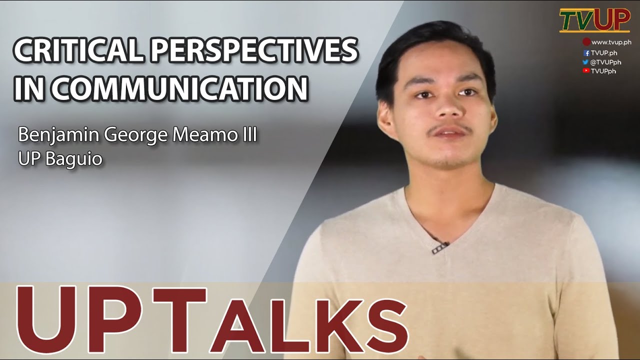 UP TALKS | Critical Perspectives in Communication