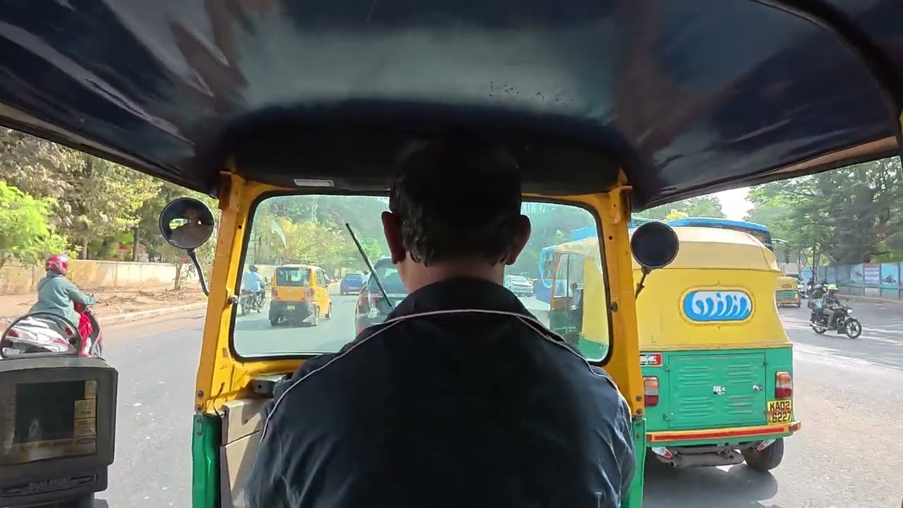 Bangalore Auto Ride - SMVT to KR PURAM   #djiaction5pro