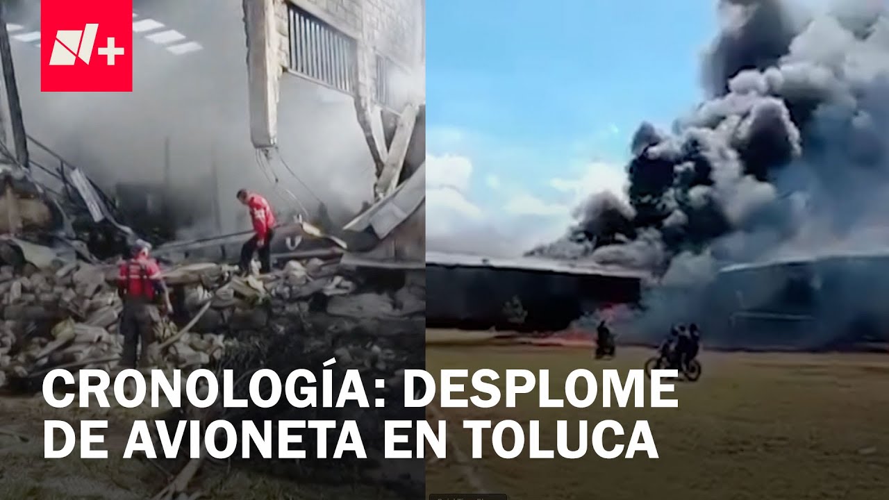 Así Fue el Accidente de Avioneta Cerca del Aeropuerto de Toluca en el que Murieron 10 Personas