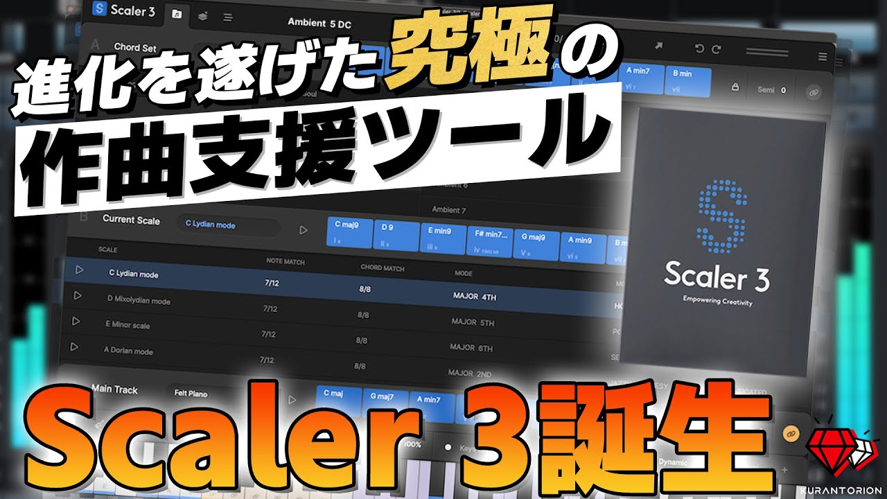 【イントロセール】超人気ソフトScaler 3新機能解説！コード進行、ベースライン、メロディなどの作曲支援！ 【DTM初心者向け】