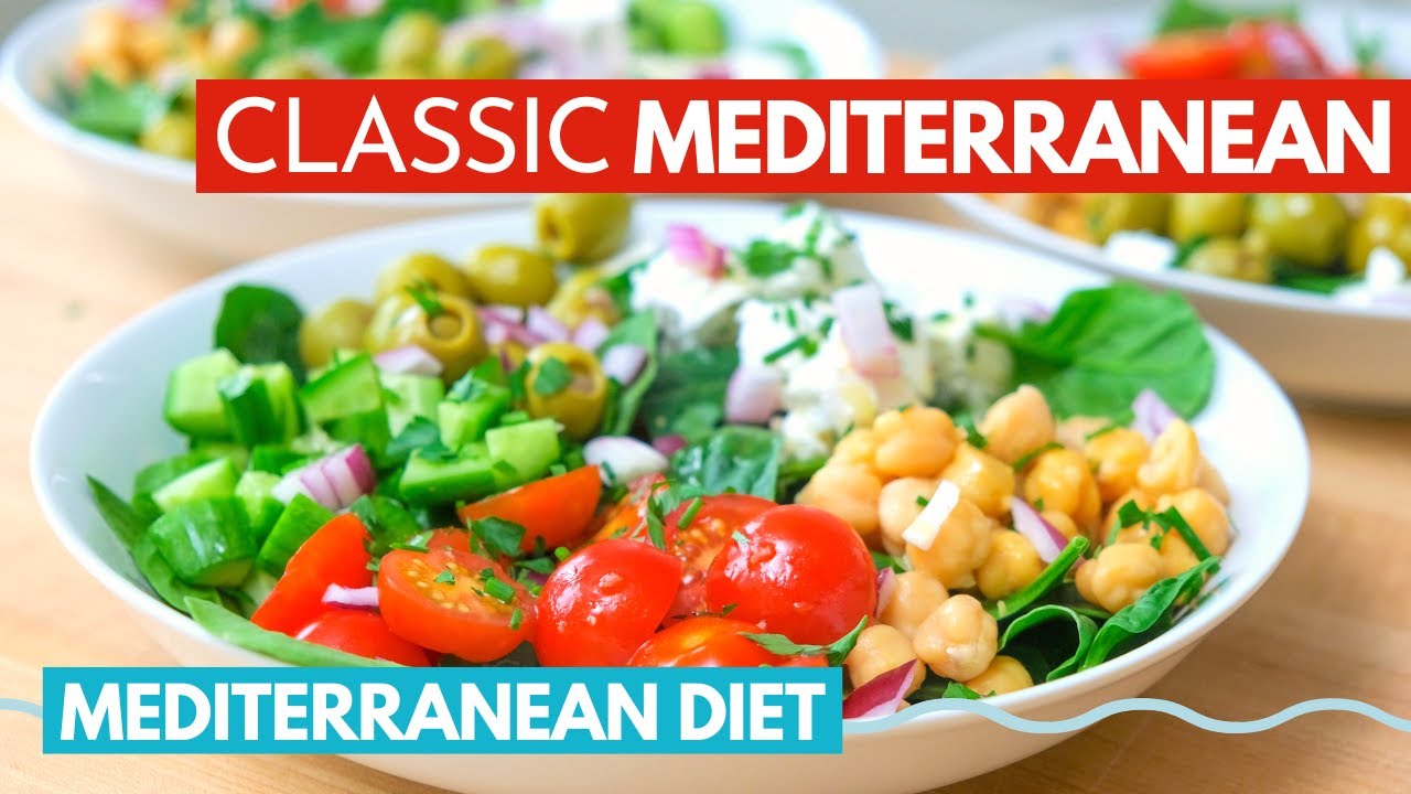 Classic Mediterranean Chickpea Salad | easy mediterranean diet recipes