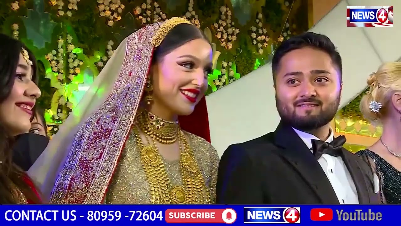 Zafrulla Khan's Son  Grand Wedding Celeberation in Bangalore Palace