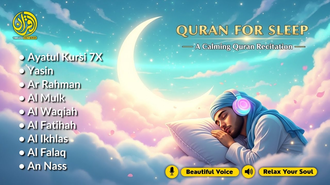 Night Quran Recitation in A Relaxing Voice | Alfatiha, Yasin ,Arrahman ,AlWaqiah ,Mulk -By A Shaaban