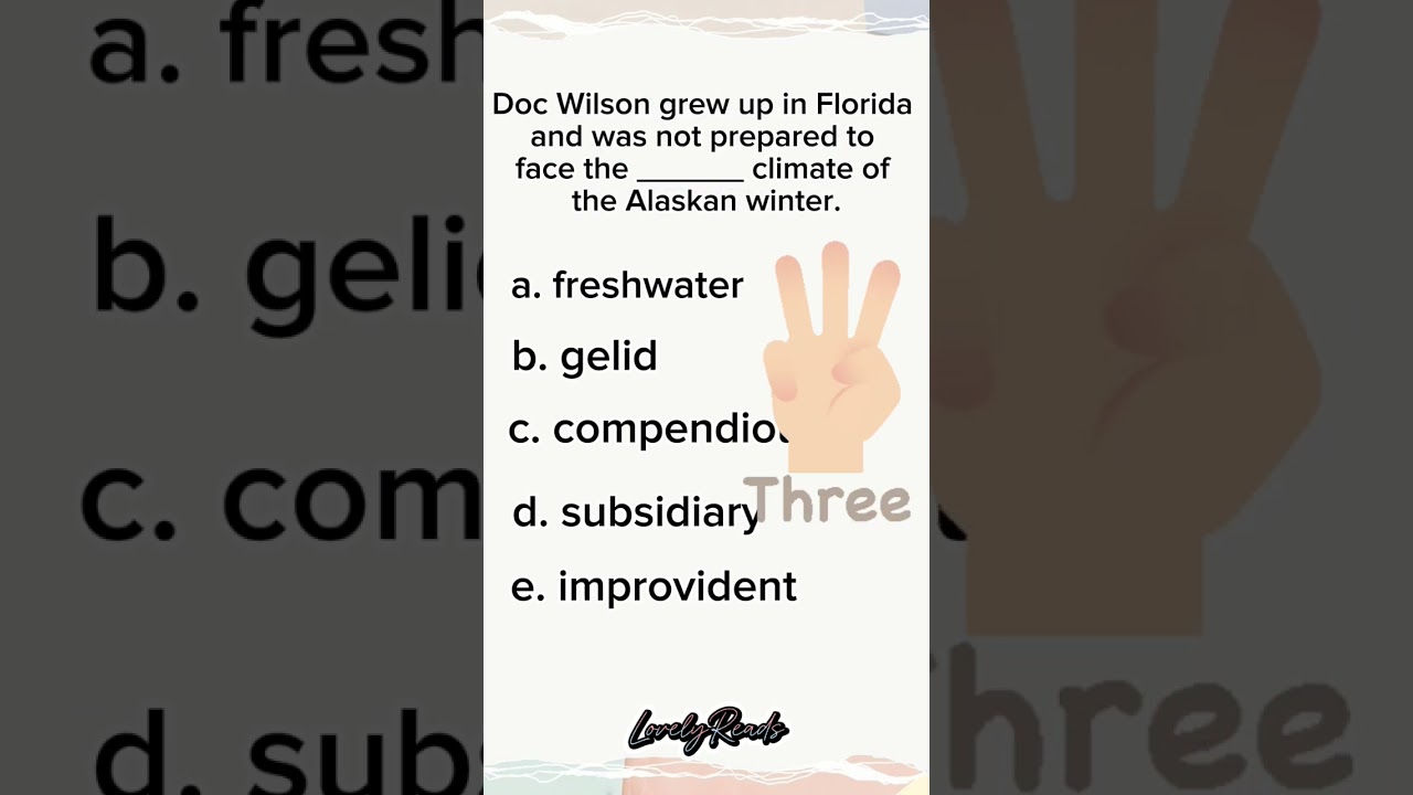 Sentence Completion 3 