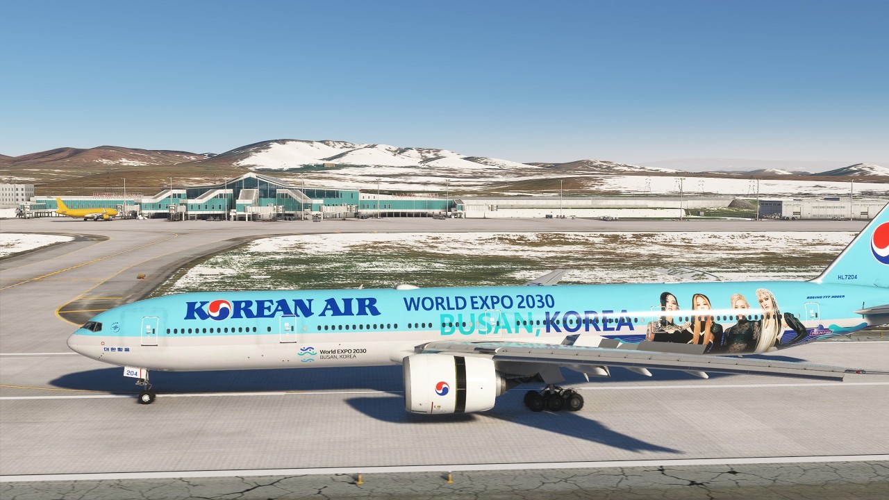 [MSFS2020] Korean Air 2041 | B77W | 🇲🇳 Ulaanbaatar Chinggis Khaan APCH on VATSIM