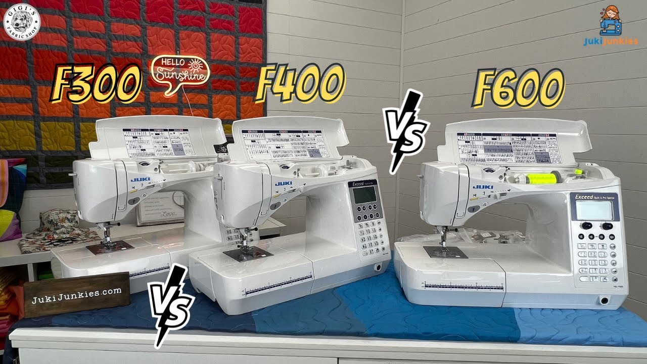JUKI F-SERIES COMPARISON!! (IN DEPTH F-600 vs F400 vs F300)
