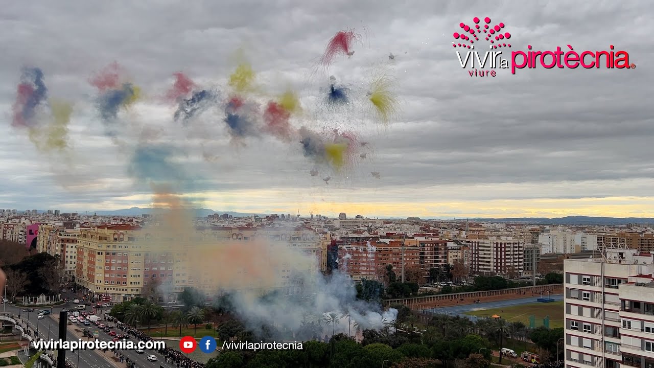Fallas Valencia 2026, Gala de la Pirotecnia 2026, Mascletà Aérea, 17/01/2026, Pirotecnia Caballer FX