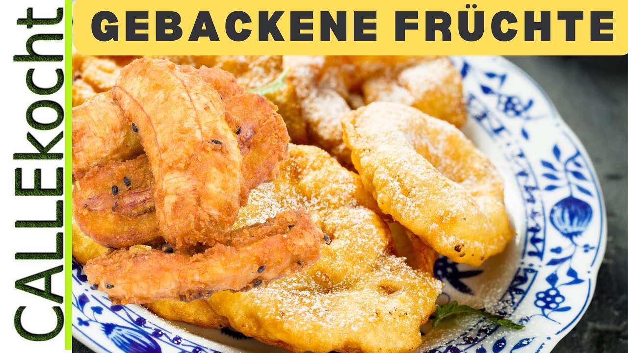 Gebackene Bananen und Äpfel, die begeistern! 🤩 Tempura-Teig-Magie
