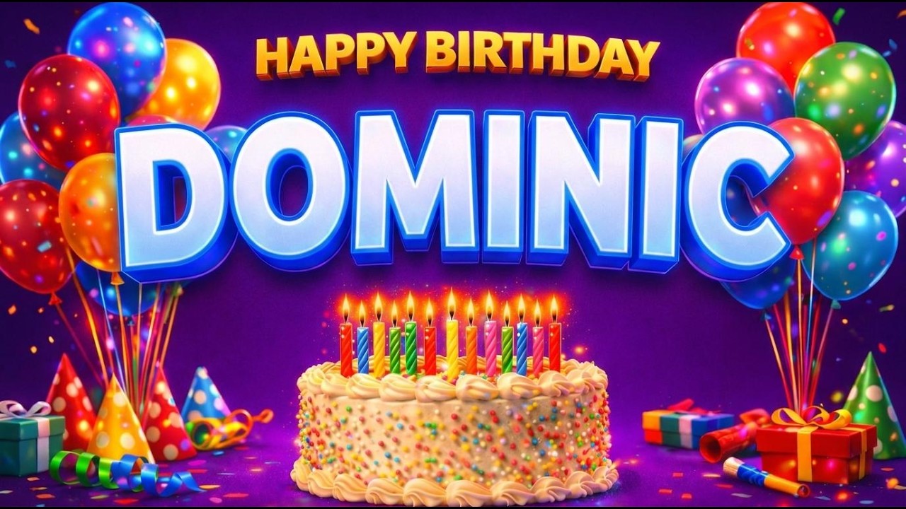 Happy Birthday Dominic 🎂 | Personalized Birthday Song for Dominic