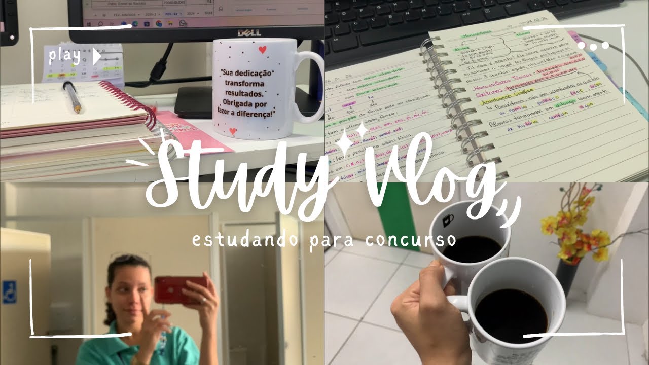 Conciliando CLT e Estudos para Concurso 📚 Rotina Real de Estudos