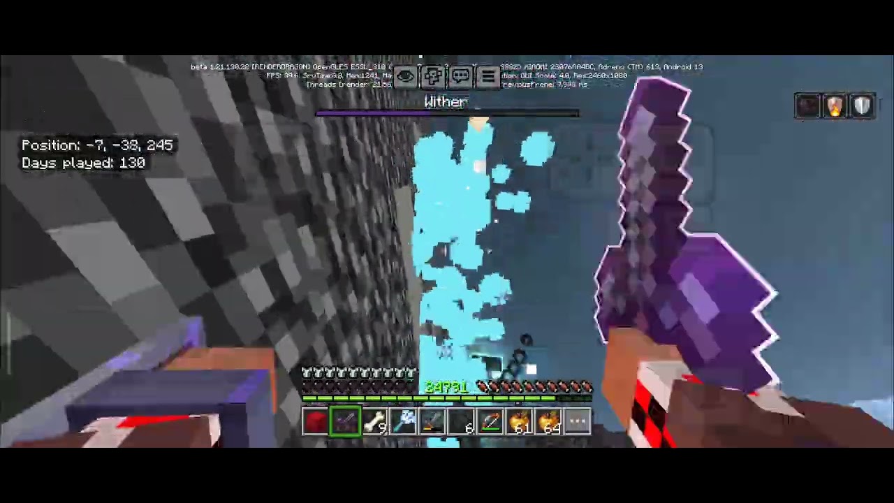 Last time fighting wither