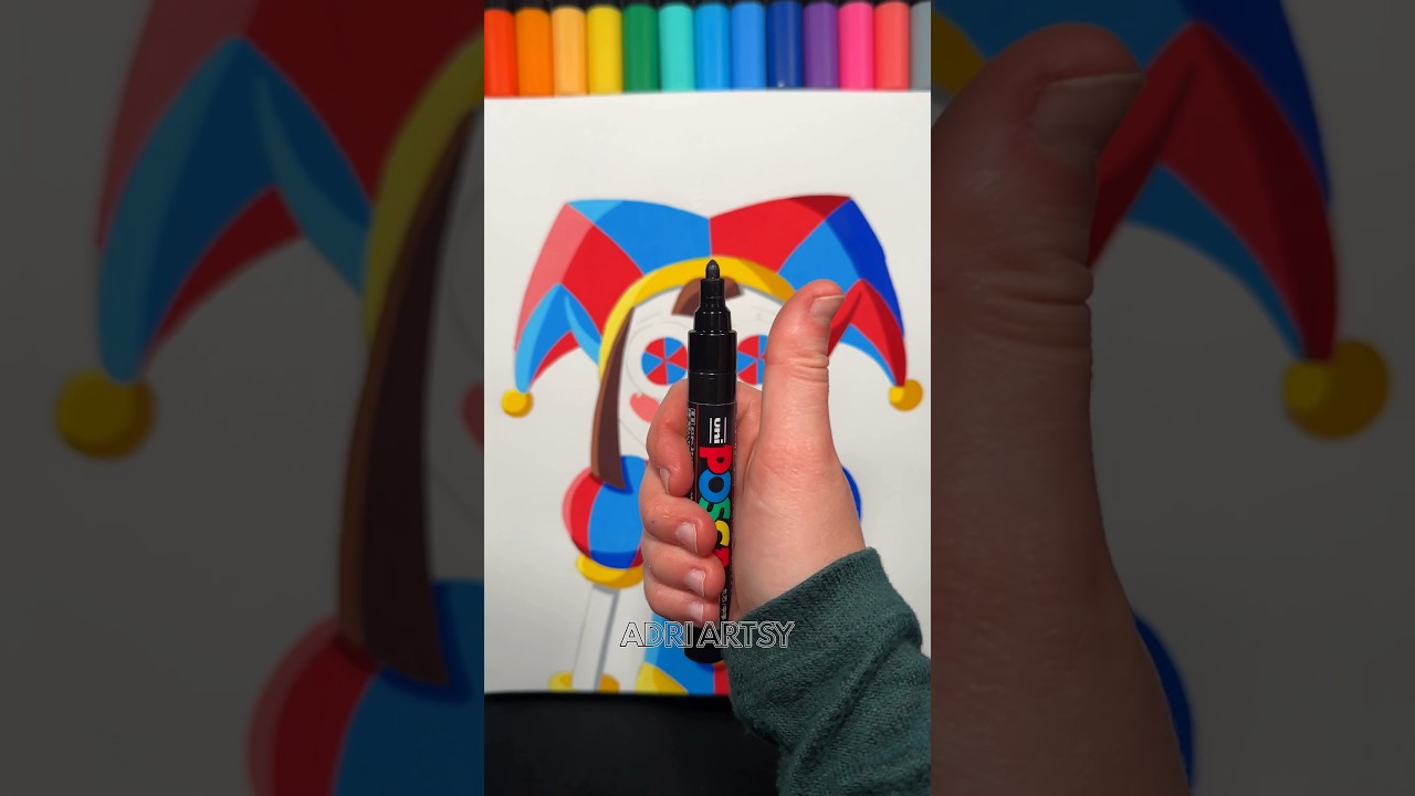 I Drew POMNI from the Amazing Digital Circus with Posca Markers! 