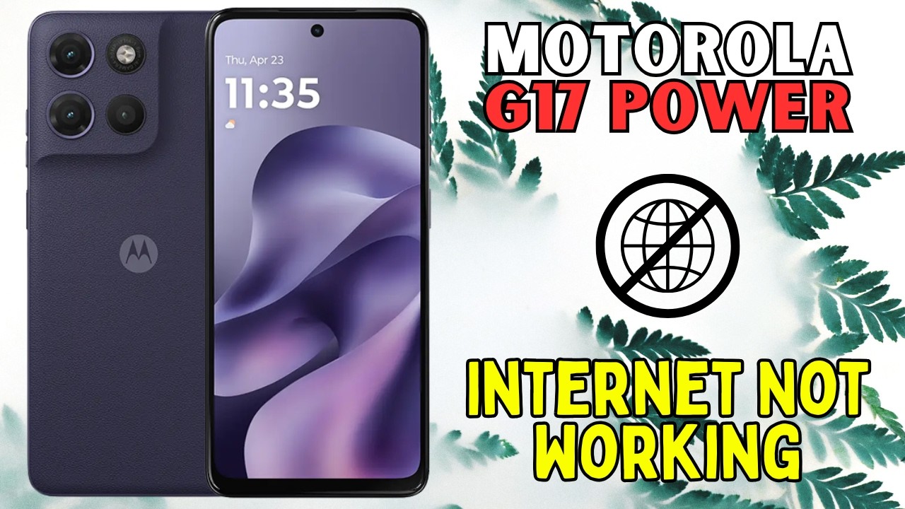 Интернет на Motorola G17 Power не работает? Вот решение.