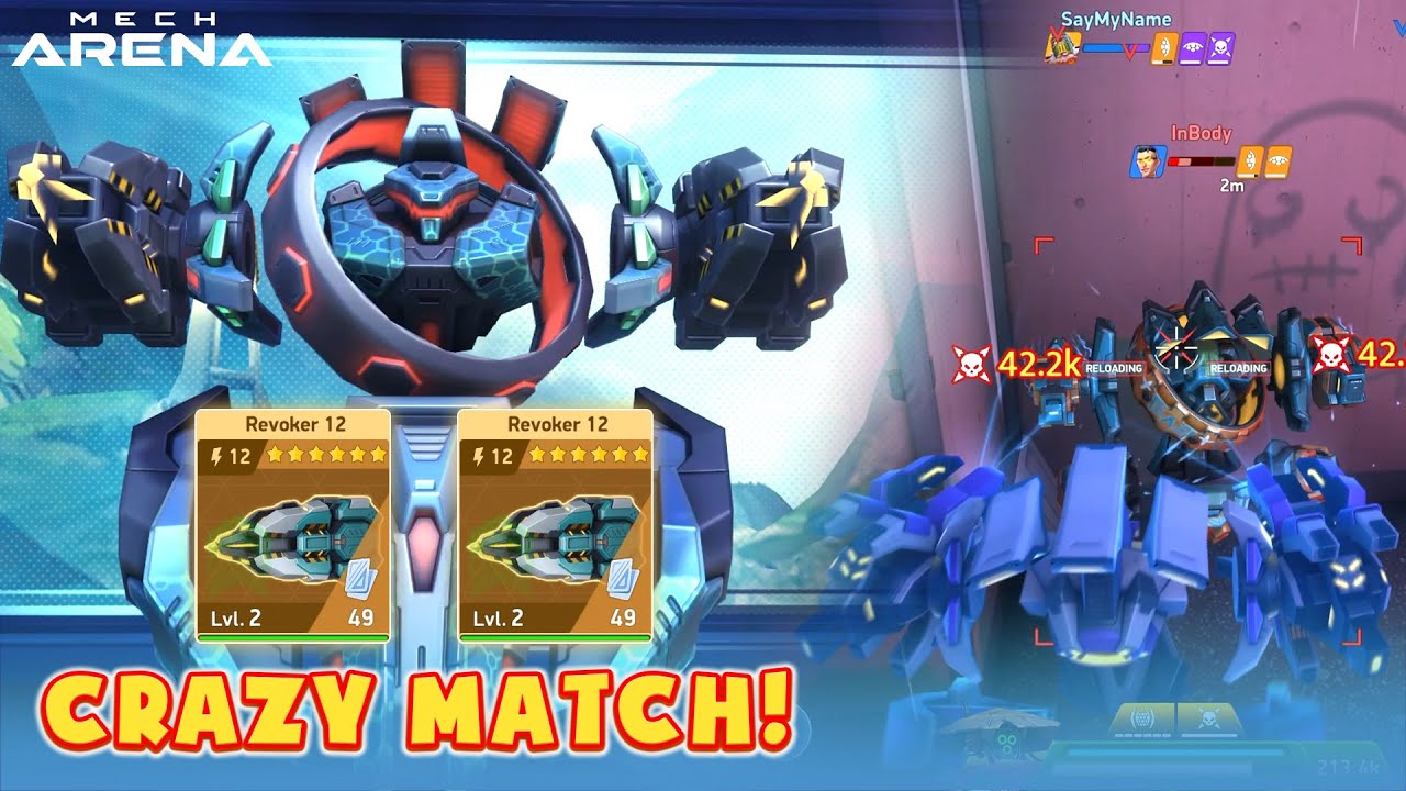 Crazy Seeker Revoker 12 Gameplay! | Mech Arena