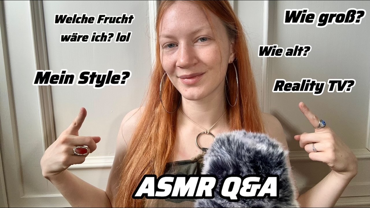 German ASMR ♡ Q&A mit Euren Fragen ♡ Hard & Fun Facts (fluffy mic, whispering)