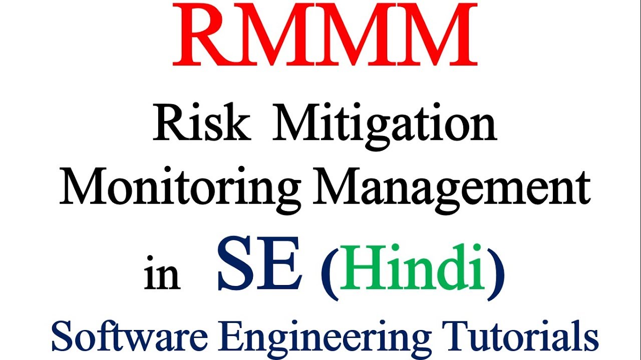 RMMM ( Rish Mitigation Monitoring Management ) in Software engineering in hindi | SE Tutorials
