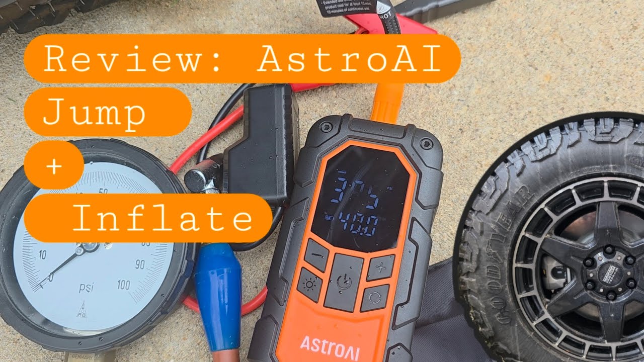 AstroAI Jump Starter and Tire Inflator for the Blazer EV or any Car