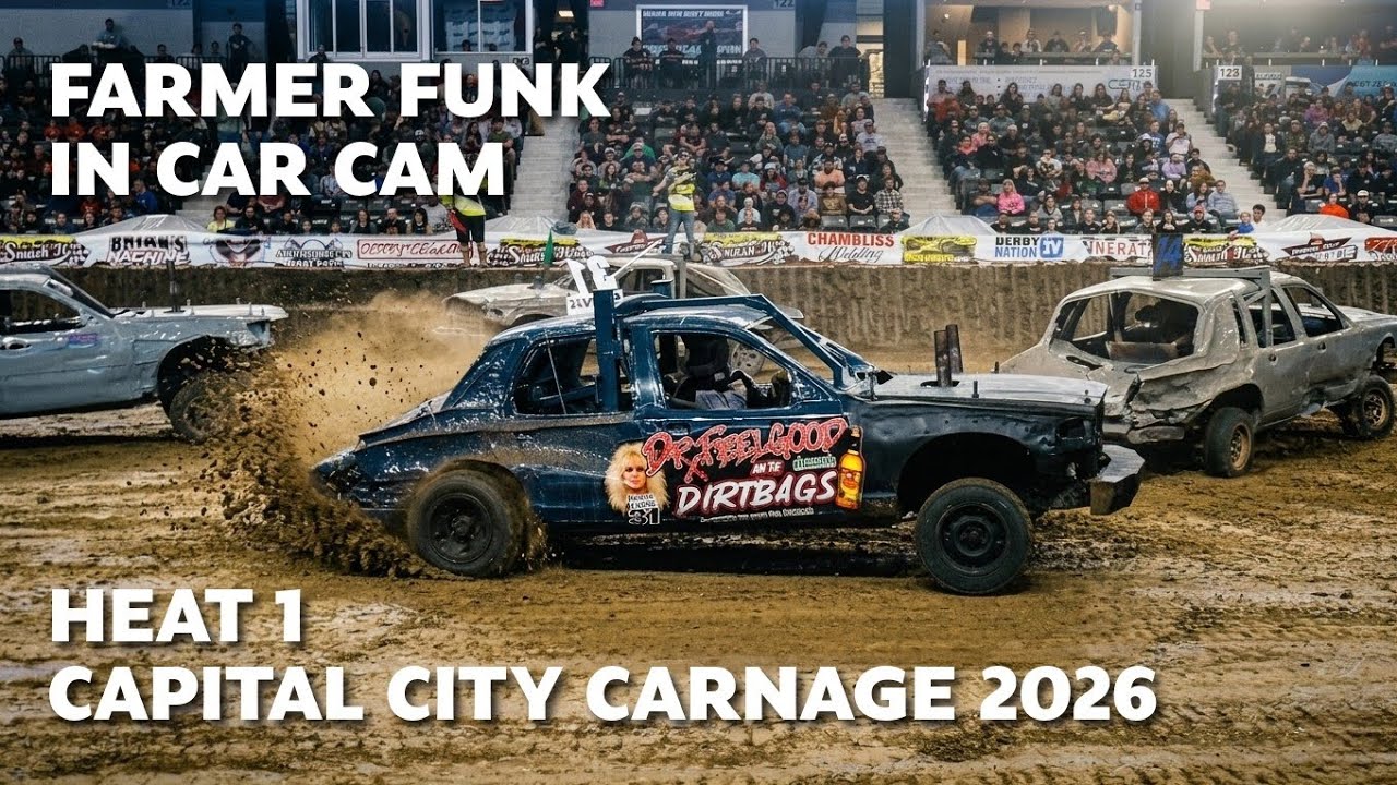 Heat 1 In Car Cam with Deric Funk at Capital City Carnage Heat 1