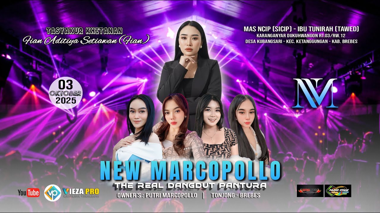 🔴 LIVE THE REAL DANGDUT PANTURA | NEW MARCOPOLLO | SHOW DUKUH WANGON DESA KUBANGSARI 03/10/2025