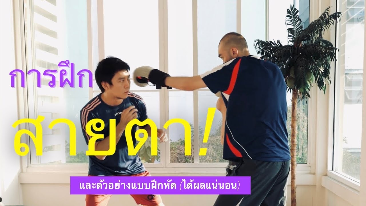 การฝึกสายตาไม่ให้กลัวหมัด และหลบหลีกได้ไว พร้อมแบบฝึกหัด ได้ผลแน่นอน