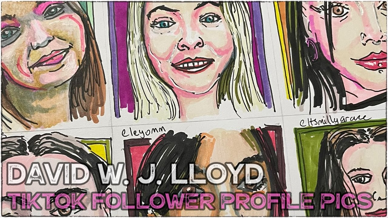Follower Faces Drawings - Live Art Session 02 (Landscape) (Portrait)