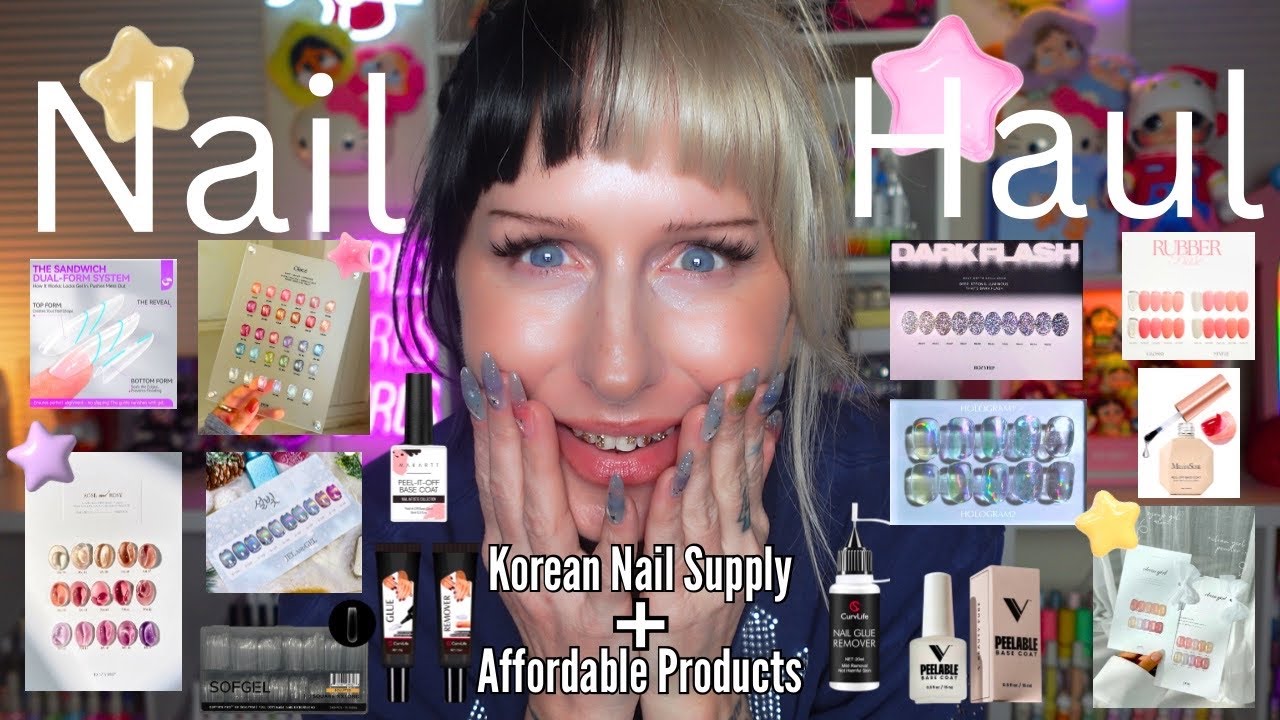 ⋆⭐︎Huge nail product haul!⭑⋆  ♡⋆ Brand NEW drops | Amazon products | Korean & Japanese | LINKS!✨