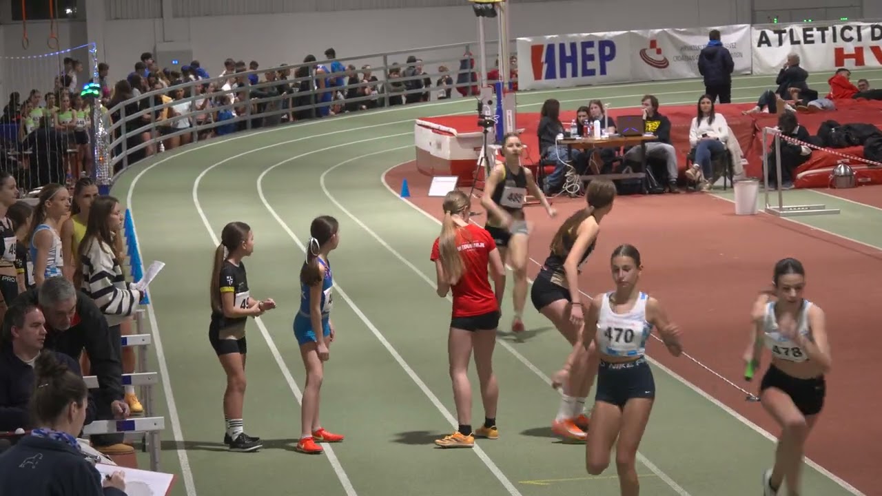 600-200-400-800m KADETKINJE [Ž], I. skupina - Dvoransko prvenstvo Hrvatske u štafetama 2026