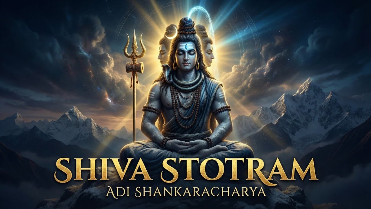 Shiva Panchavaktra Stotram | Powerful Sanskrit Shiva Stotra | Adi Shankaracharya | Peace Vedic Hymn