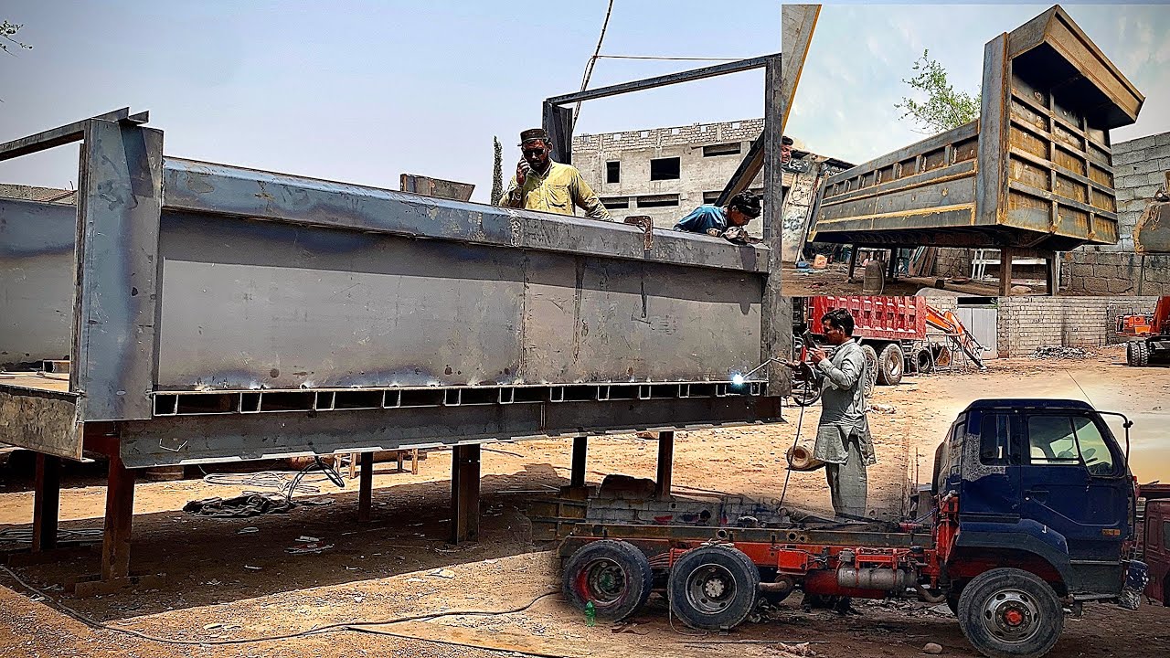 Most Incredible Process of Making a Hydraulic Dumper Body | Complete Factory Manufacturing