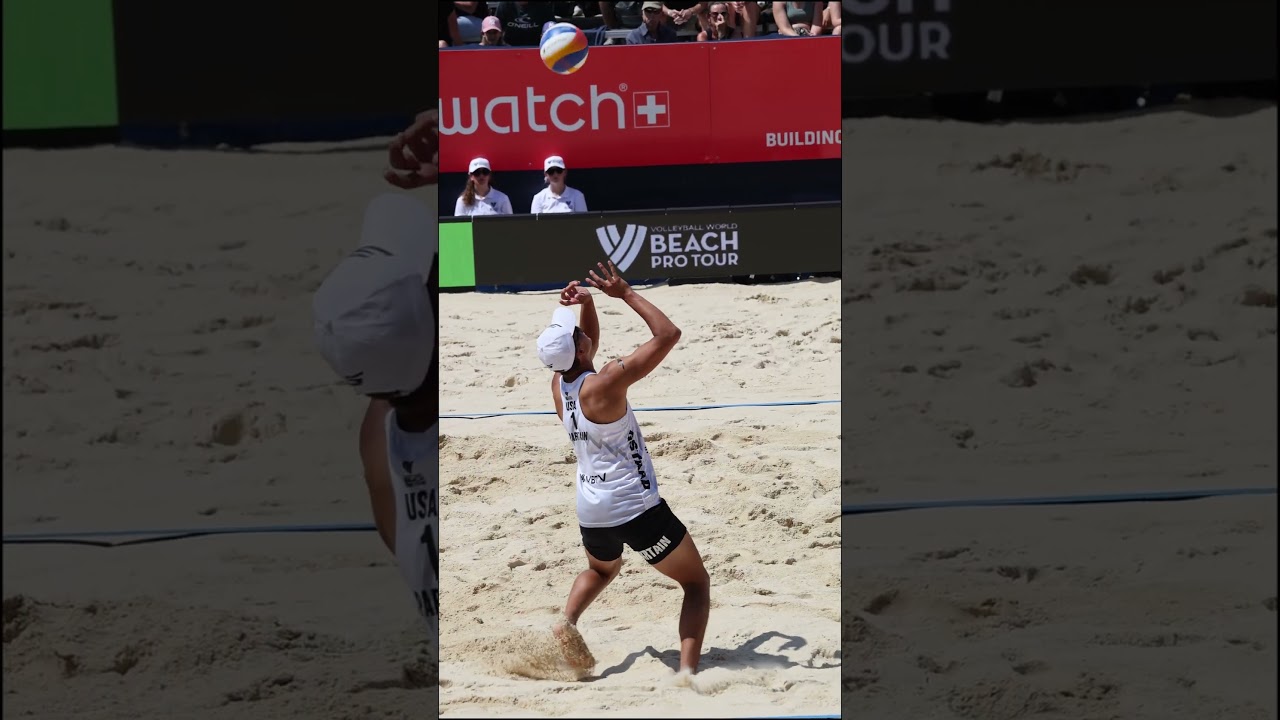 Beach Volleyball Slow motion Setting Miles Partain #slowmotion #beachvolleyball