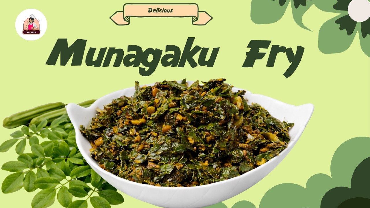 Munagaku Fry Recipe in Telugu | Healthy Moringa Leaves Fry