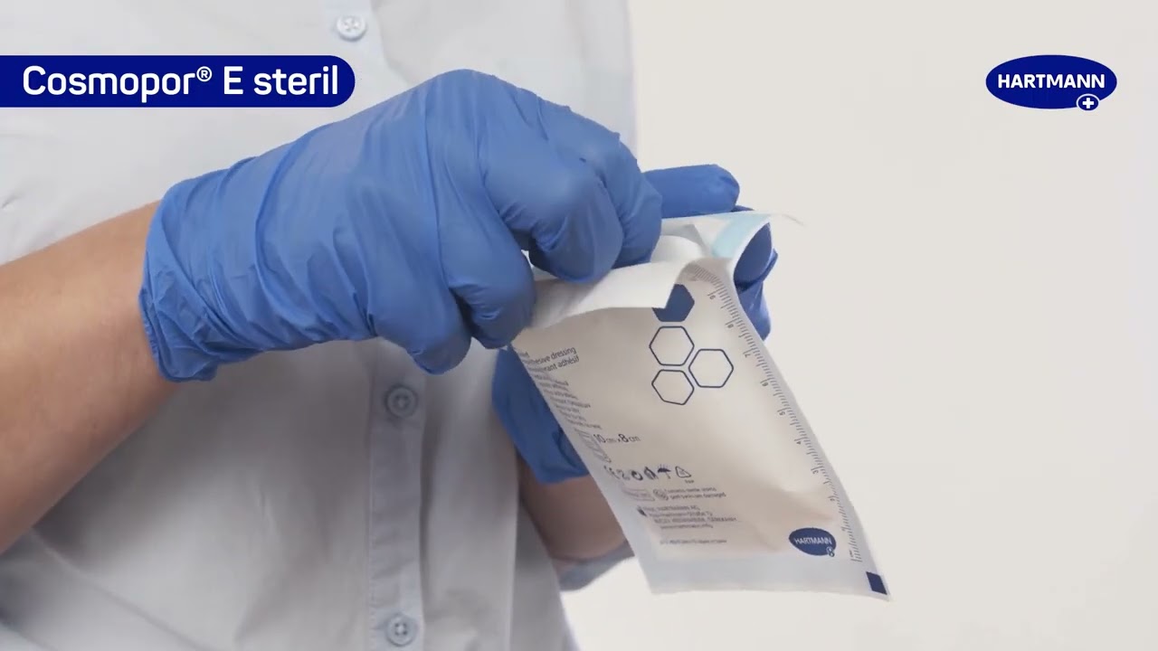 Cosmopor® E steril. Уход за порезом с капиллярным кровотечением