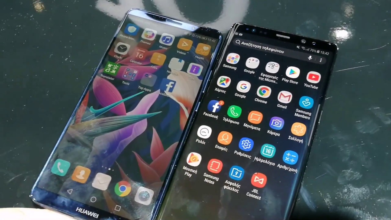 Samsung Galaxy Note8 v Huawei Mate 10 Pro