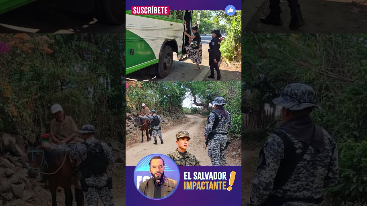 Tranquilidad total con Bukele. EL plan control territorial sigue siendo un éxito para el país👏👮‍♂️