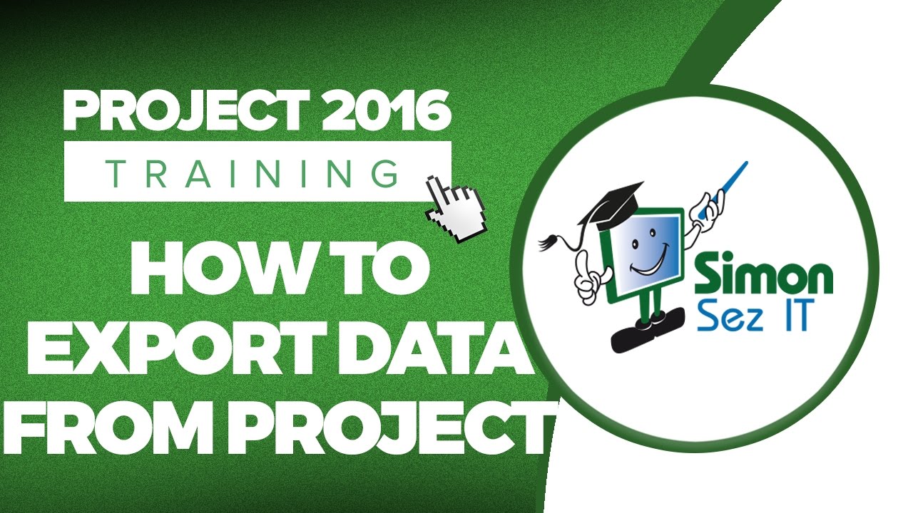 How to Export Data From a Project in Microsoft Project 2016