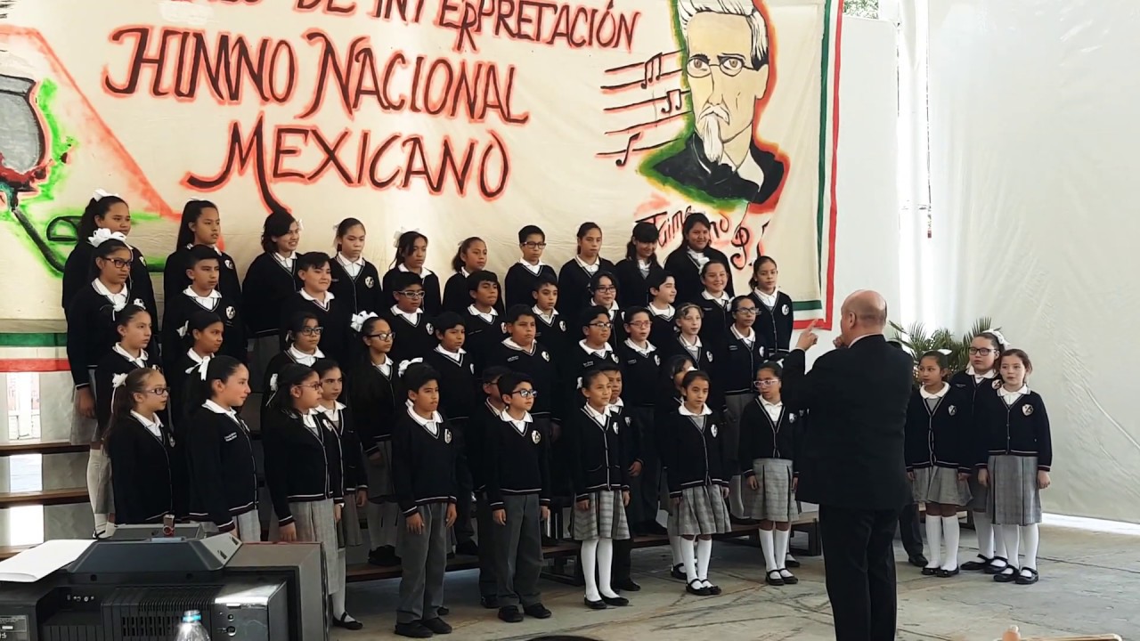 Concurso Himno Nacional Mexicano. Nivel Delegación. Coro Escuela María Eugenia Milleret.