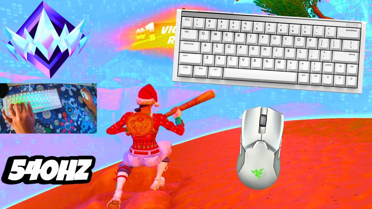 IQUNIX EZ63 HE ASMR + Unboxing 🤩 Unreal Ranked 💰Satisfying Keyboard Fortnite 540 FPS Smooth 4K