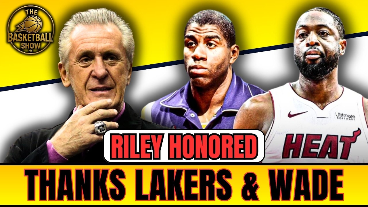 Pat Riley Honored Outside Lakers Arena Thanks Lakers Players and Dwyane Wade