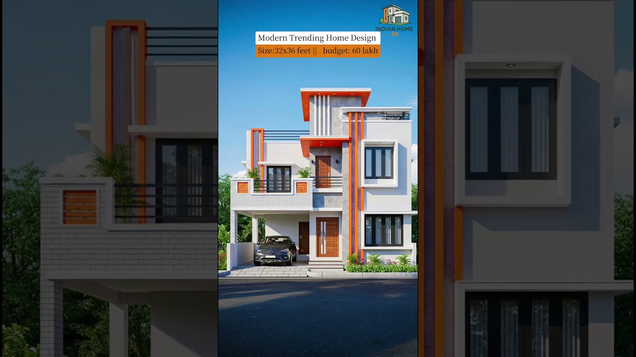 Small Duplex House Design | 32x36 Plot | ₹60 Lakh | Modern Indian Home 