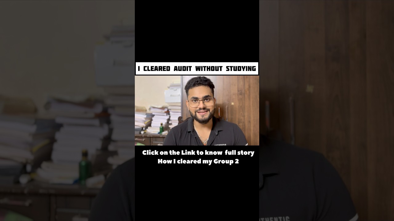 How I cleared CA Inter Group 2 without studying Audit😅| Story Time