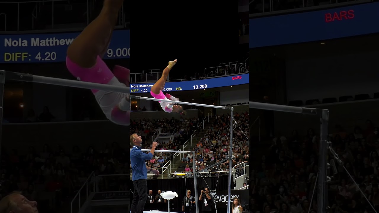 Addison Fatta Uneven Bars 2023 Xfinity Championships Senior Women Day 2 Slow Motion #shorts 3