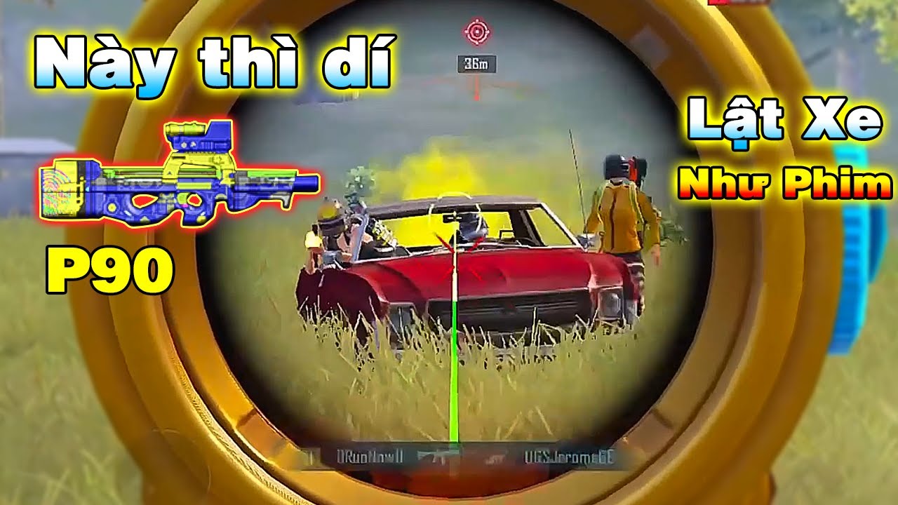 Trận Rank Đầu M&ugrave;a Cực Căng với P90 - Xe Địch Bay Như Phim Ấn Độ [PUBG Mobile]